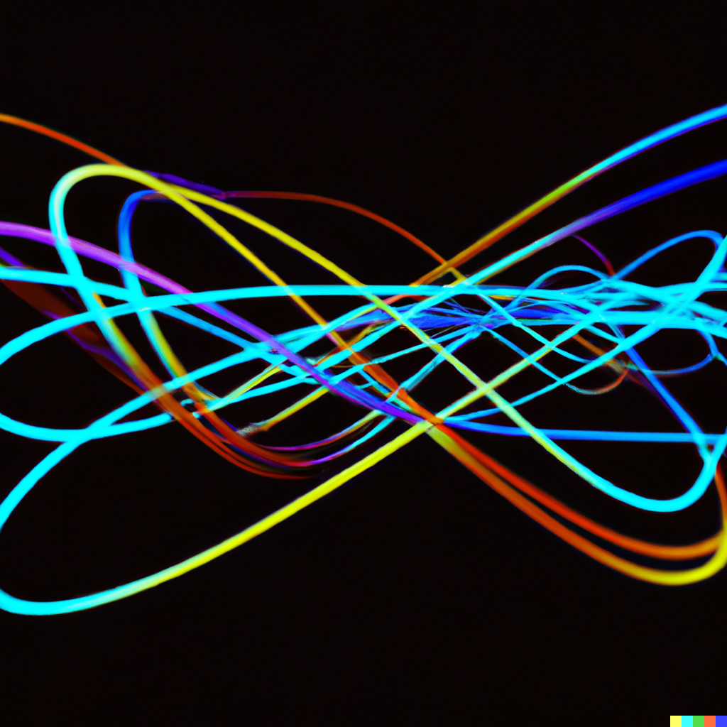 A quantum knot, but Dall-E