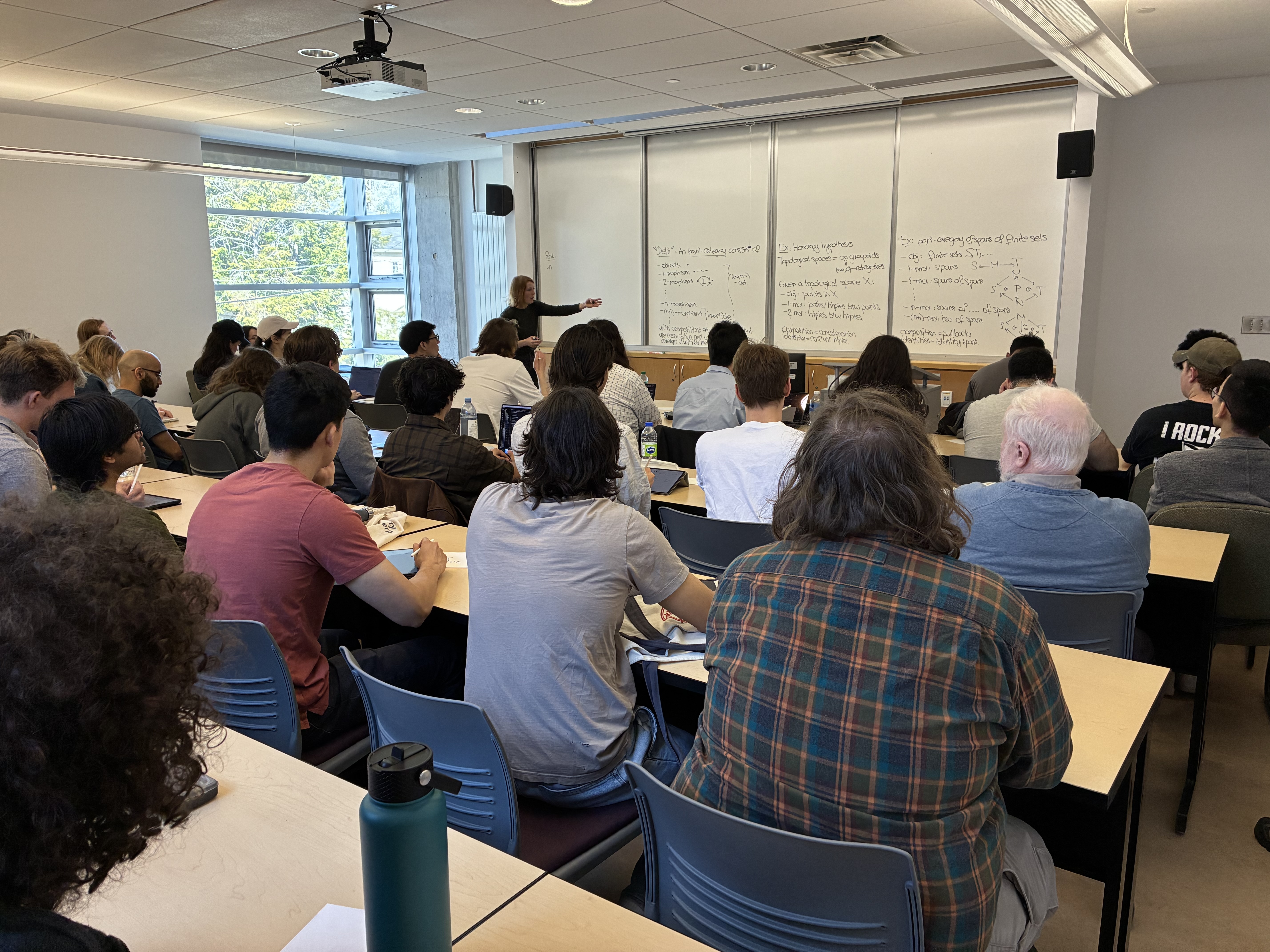 Lyne Moser lecturing